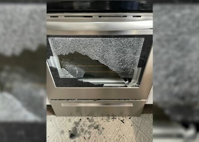 Oven glass shatters