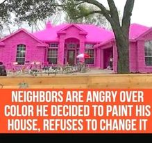 Neighbors Are Angry Over Color He Decided To Paint His House, Refuses To Change It