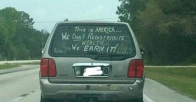 ‘Controversial’ Message Seen On Back Of SUV Sparks Online Debate