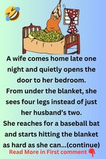 A wife comes home late one night