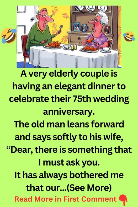 A very elderly couple is having an elegant dinner