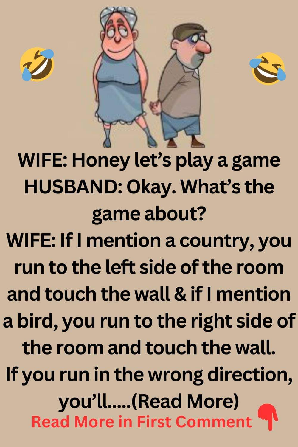 A husband and wife playing a game