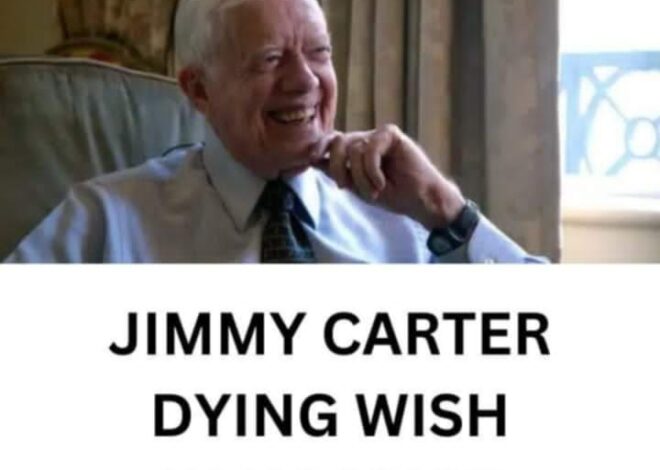 Former President Jimmy Carter Reveals His Dying Wish While In Hospice Care