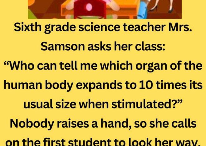 Teacher asks which organ of the human body expands 10 times