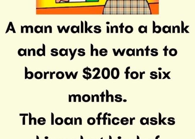 A man walks into a bank