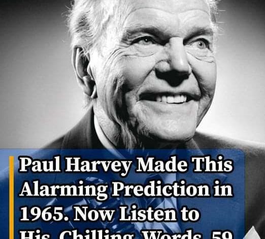 Paul Harvey Made This Prediction in 1965. Now Listen to His Chilling Words…