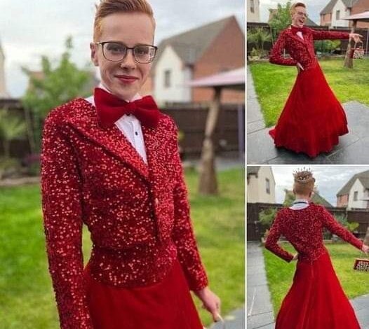 Boy, 16, divides the internet with billowing ballgown, some say he’s ‘stunning’ others say ‘vile’