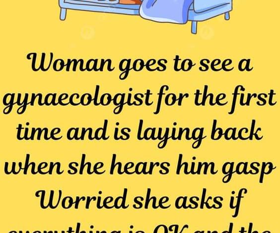 Woman goes to see a gynaecologist –