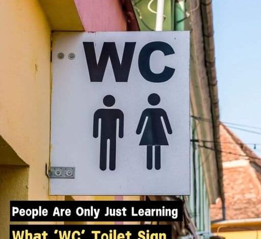 People are only just realising what WC toilet sign actually stands for –