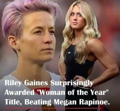 Riley Gaines Awarded Woman of the Year, Surpassing Megan Rapinoe –