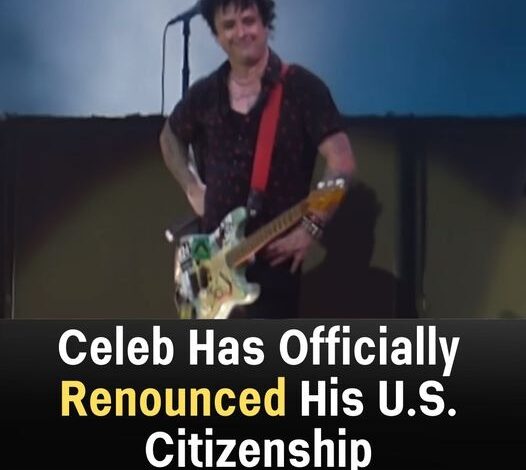 Another famous celebrity makes headlines renouncing citizenship – Find out where he’s headed next now!