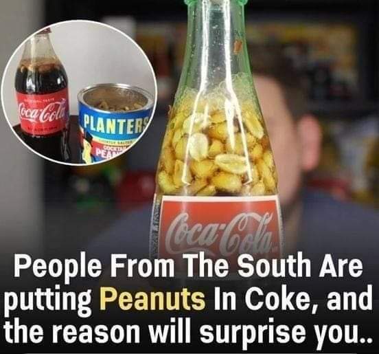 Adding peanuts to Coca-cola is apparently the hottest new Southern food trend