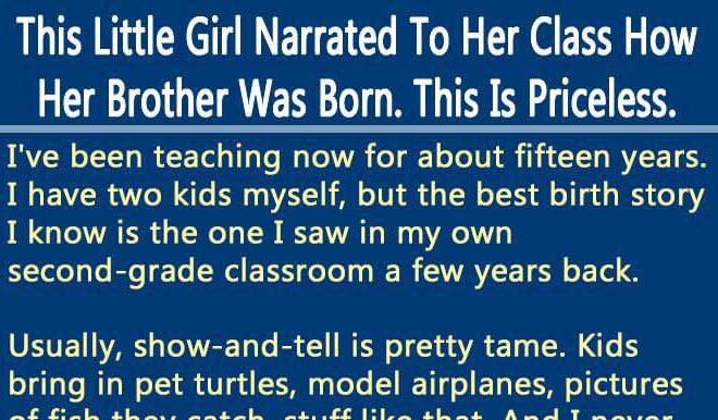 This teacher never expected this explanation of child birth