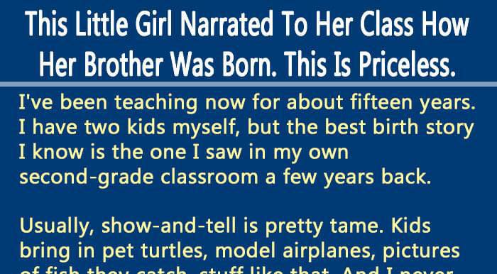 This teacher never expected this explanation of child birth