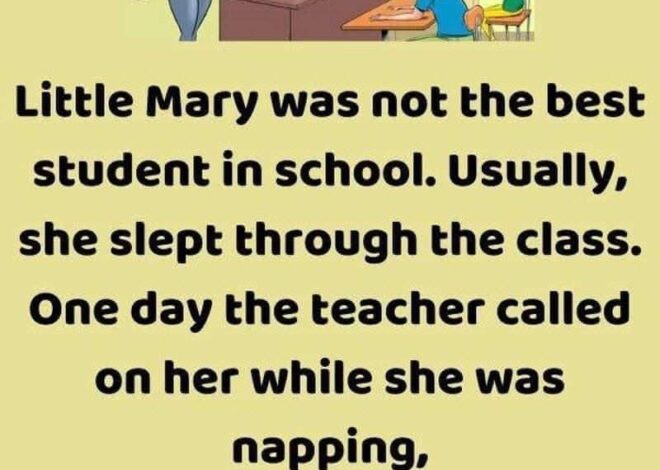 Little girl keeps falling asleep in class, but her answers astonish the teacher.