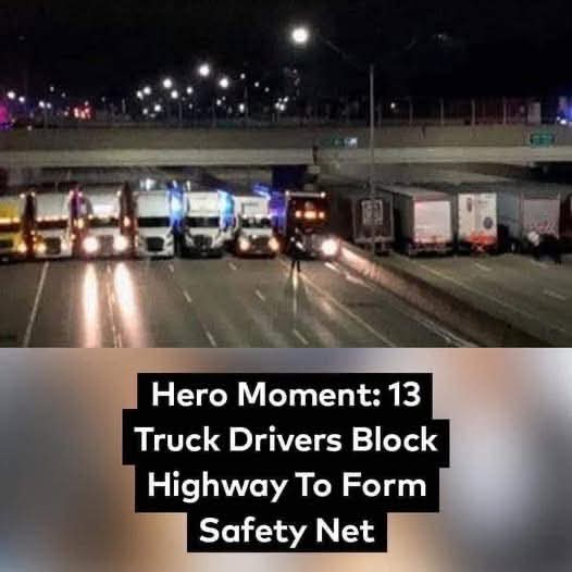 No one knows why 13 trucks are blocking the highway, when the truth is revealed