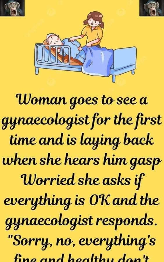 Woman goes to see a gynaecologist –