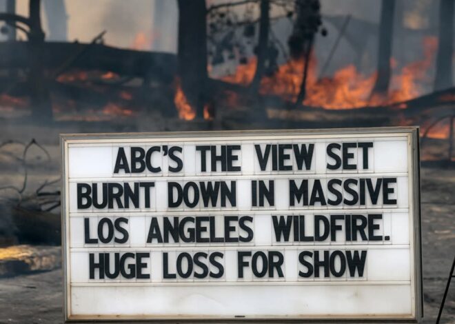 ABC’s The View Set Burnt Down in Massive Los Angeles Wildfire, Huge Loss for Show